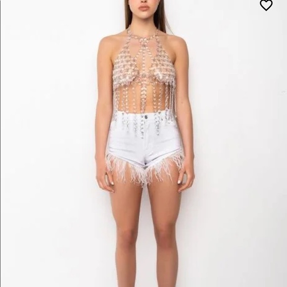 Warrior jeweled Bra Body Chain - Picture 8 of 8